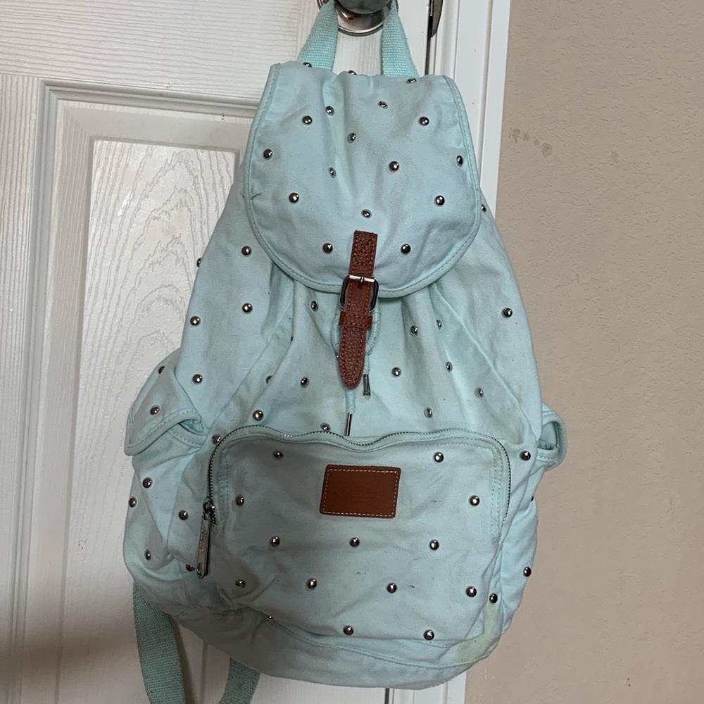 Mint Victoria’s Secret Drawstring Backpack